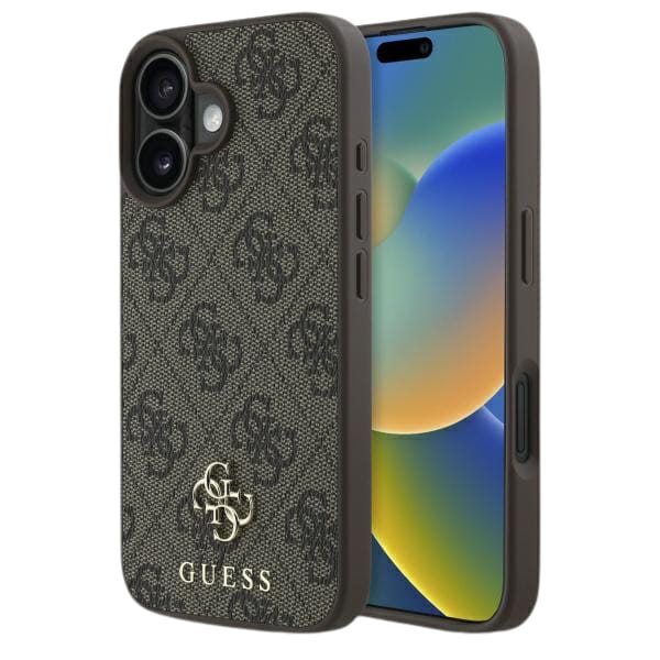 Guess GUHMP16SP4SM4MW iPhone 16 6.1"      brązowy/brown hardcase 4G Small Classic MagSafe