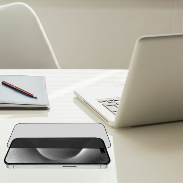 Guess GUTGP16LBOKGCIP iPhone 16 Pro 6.3"  Screen Protector Privacy 2.5D Outline - ochrona wyświetlacza prywatyzująca