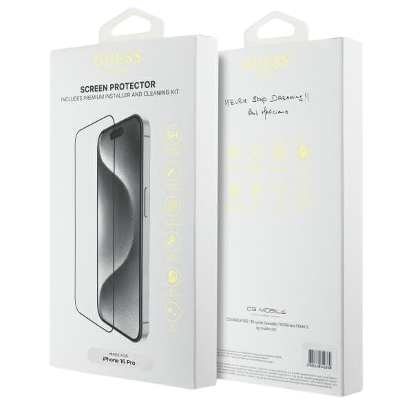 Guess GUTGP16XBOKGCIT iPhone 16 Pro Max   6.9" Screen Protector 2.5D Outline - ochrona wyświetlacza