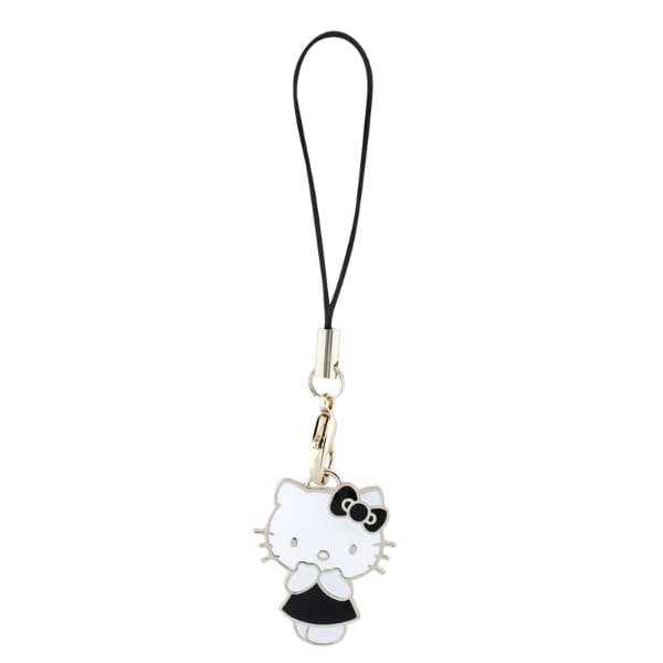 Hello Kitty zawieszka HKCPMKK Phone      Strap czarny/black Charm Kitty Cute