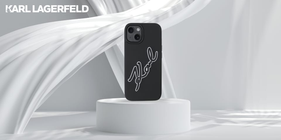 Karl Lagerfeld KLHCP15S3DRKSDLK iPhone    15 6.1" czarny/black hardcase 3D Rubber Signature