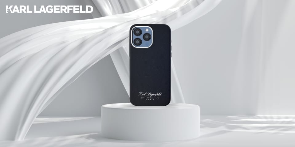 Etui Karl Lagerfeld hotel RSG do iPhone15 Pro czarny