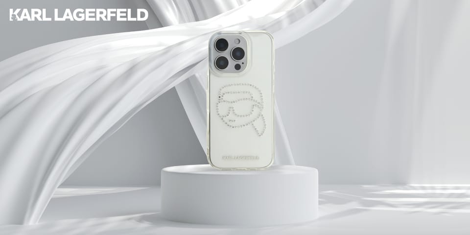 Karl Lagerfeld KLHCP16XHKHDCELT iPhone    16 Pro Max 6.9" przezroczysty/transparent hardcase IML Rhinestones Karl Head