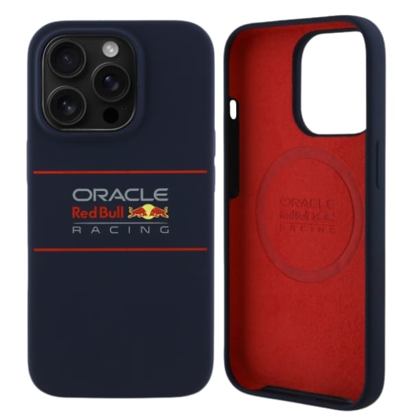Red Bull RBHMP14L24SIHSRV iPhone 14 Pro  6.1" hardcase granatowy/navy Silicone Horizontal Logo MagSafe