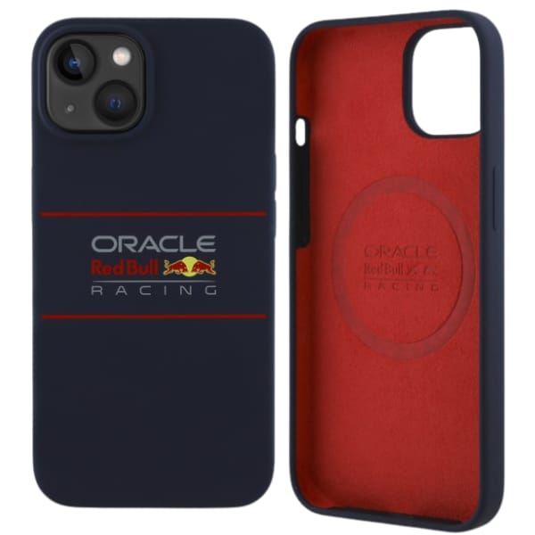 Red Bull RBHMP14S24SIHSRV iPhone 14 6.1" hardcase granatowy/navy Silicone Horizontal Logo MagSafe