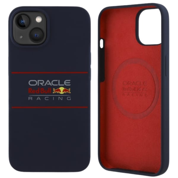 Red Bull RBHMP15S24SIHSRV iPhone 15 6.1"  hardcase granatowy/navy Silicone Horizontal Logo MagSafe