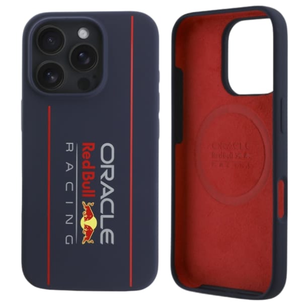 Red Bull RBHMP16X24SIOLRV iPhone 16 Pro   Max 6.9" hardcase granatowy/navy Silicone Vertical Logo MagSafe