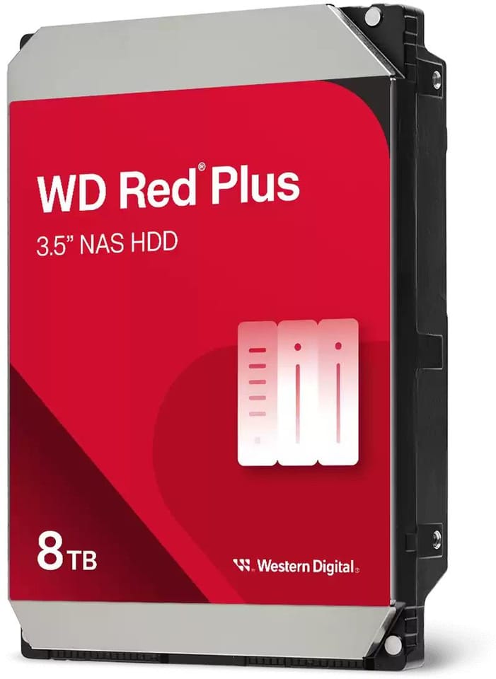 Dysk twardy WD Red Plus 8 TB 3.5" WD80EFPX