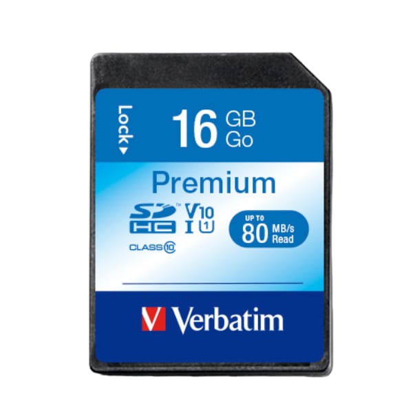 Verbatim Karta pamięci Secure Digital Card Premium U1, 16GB, SDHC, 43962, UHS-I U1 (Class 10)