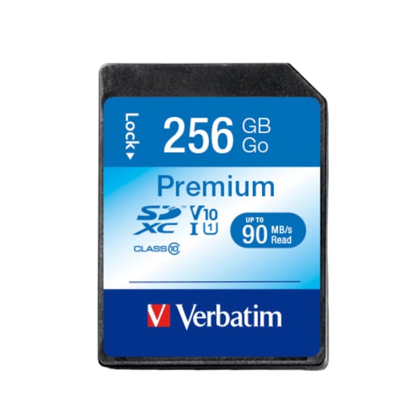 Verbatim Karta pamięci Secure Digital Card Premium U1, 256GB, SDXC, 44026, UHS-I U1 (Class 10)