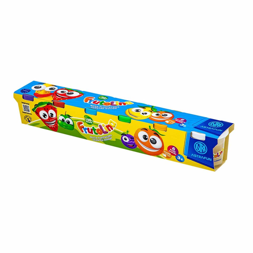Masa plastyczna FRUTOLINA zestaw 6 sztuk x 100g 336122011 ASTRA
