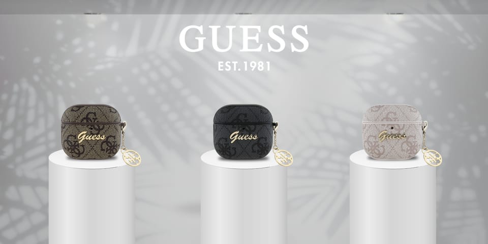 Guess GUA4G4GSMK AirPods 4 cover          czarny/black 4G Charm Collection