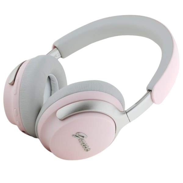 Guess słuchawki nauszne Bluetooth        ANC/ENC GUBHC22PSBCSMP różowy/pink DB Metal Script Logo