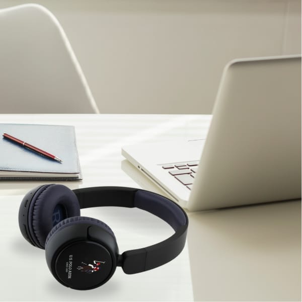 US Polo słuchawki nauszne Bluetooth      USHPV6PCOV granatowy/navy DH Color Logo