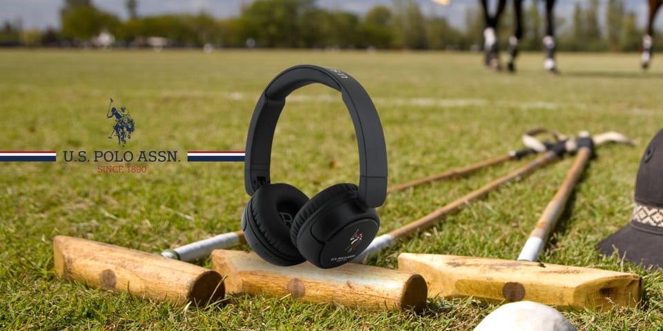 US Polo słuchawki nauszne Bluetooth       USHPV6PUNK czarny/black DH Color Logo