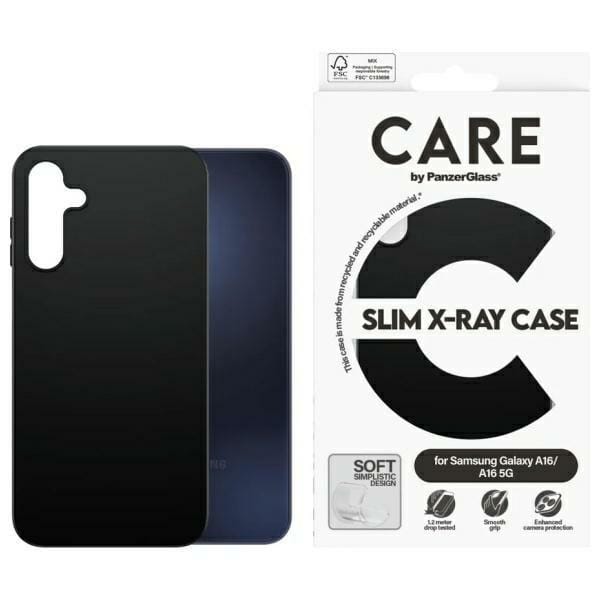 Etui CARE by PanzerGlass Fashion Case    Sam S24 FE S721 czarny/black 1467
