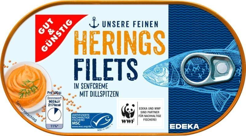 G&G Herring Fillets in Mustard Sauce 200 g | Wasserman.eu