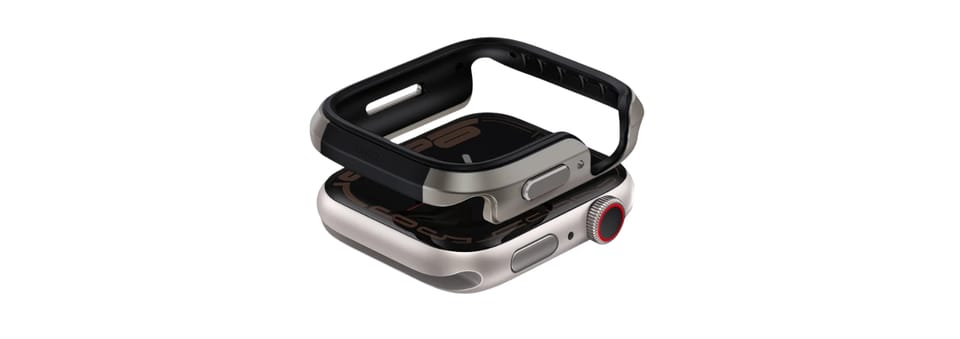 UNIQ etui Valencia Apple Watch Series 46mm srebrny/titanium silver
