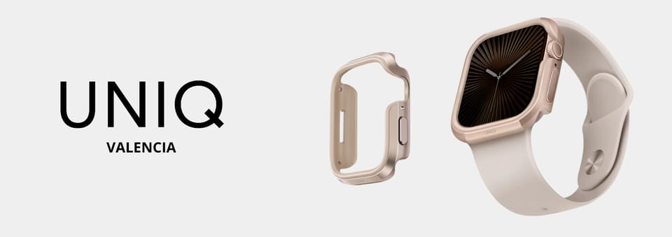 UNIQ etui Valencia Apple Watch Series 46mm złoty/gold