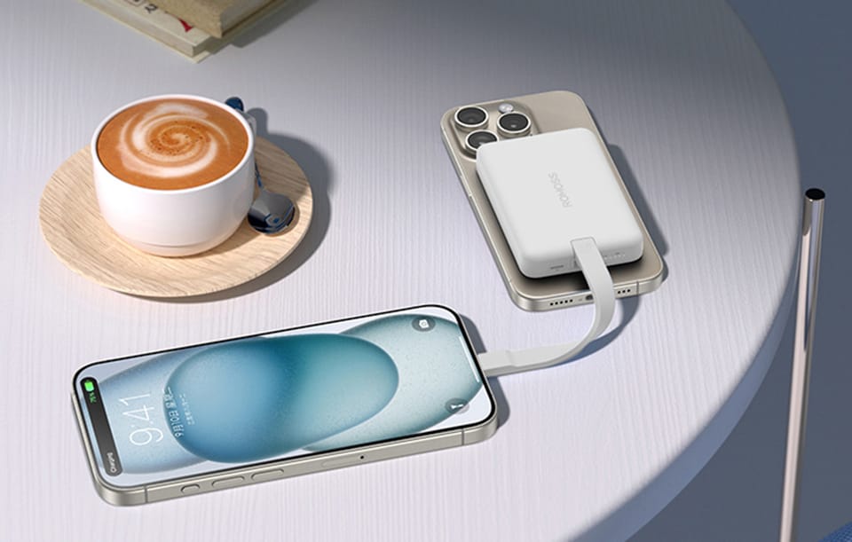 Powerbank Romoss WMS10 10000mAh 30W, biały – Ładowanie magnetyczne i szybkie ładowanie
