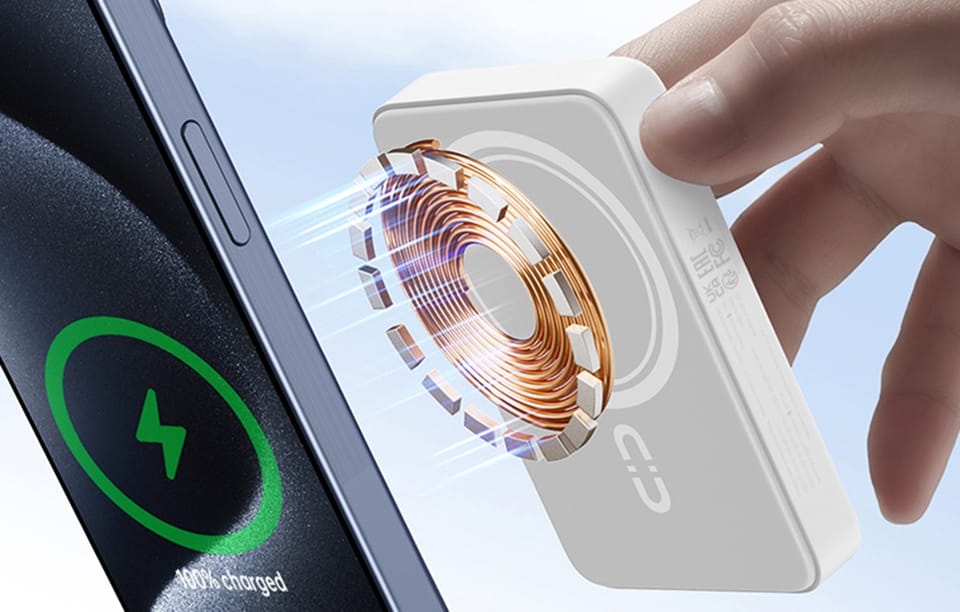 Powerbank Romoss WMS10 10000mAh 30W, biały – Ładowanie magnetyczne i szybkie ładowanie