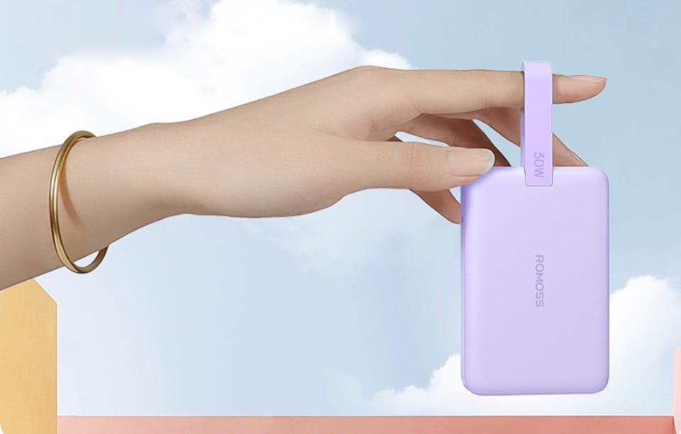 Powerbank Romoss WMS10 10000mAh 30W, fioletowy – Ładowanie magnetyczne i szybkie ładowanie