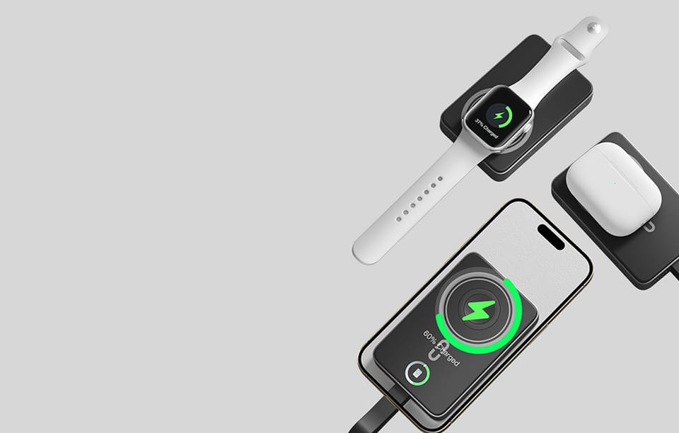 Powerbank Romoss WM010 10000mAh 20W, czarny – Ładowanie magnetyczne dla iPhone, Apple Watch, AirPods