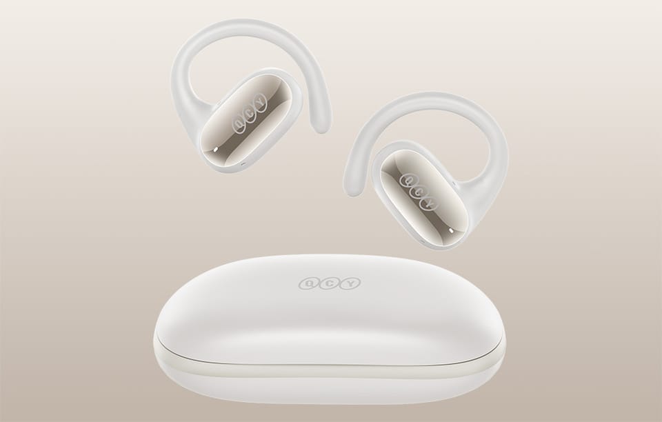 Słuchawki QCY T30 Crossky GTR2 Bluetooth, 28h, IPX5, Mikrofon ENC – Białe