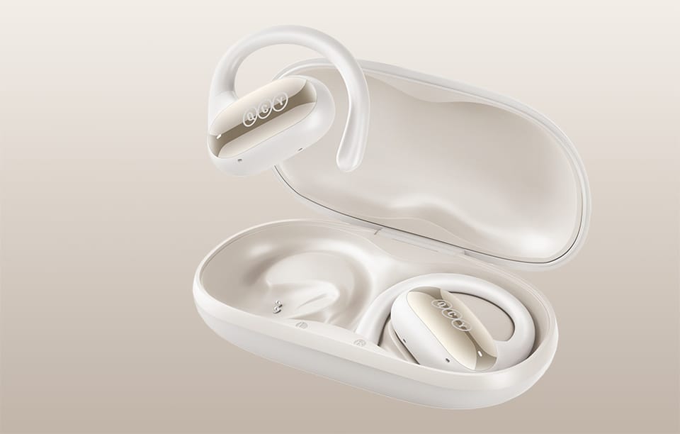 Słuchawki QCY T30 Crossky GTR2 Bluetooth, 28h, IPX5, Mikrofon ENC – Białe