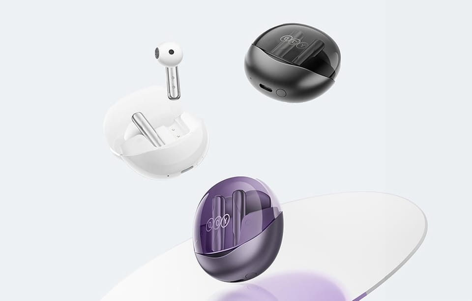 Słuchawki TWS QCY AilyBuds Clear T32 (białe)