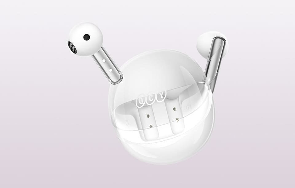 Słuchawki TWS QCY AilyBuds Clear T32 (białe)