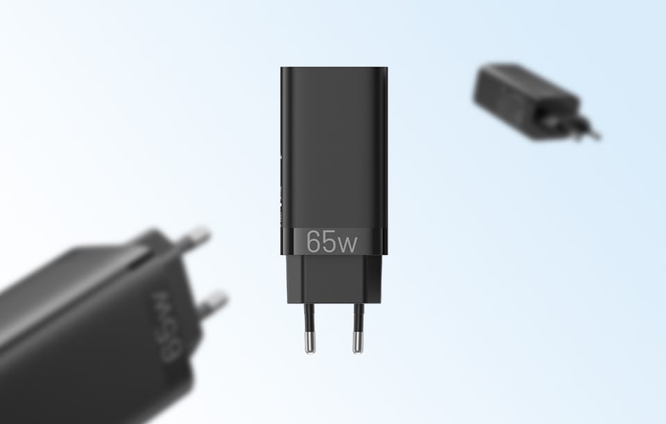 Ładowarka sieciowa Vention FEDB0-EU 2xUSB-C 1xUSB-A 65W/30W/30W GaN (czarna)