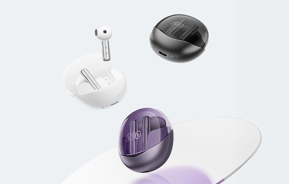 Słuchawki TWS QCY AilyBuds Clear T32 (czarne)