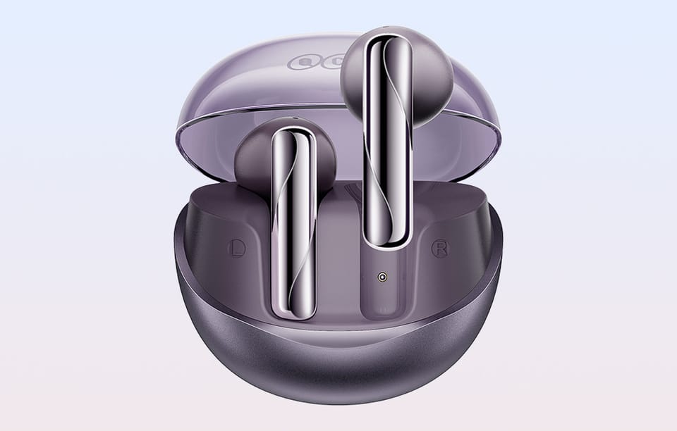 Słuchawki TWS QCY AilyBuds Clear T32 (Fioletowe)
