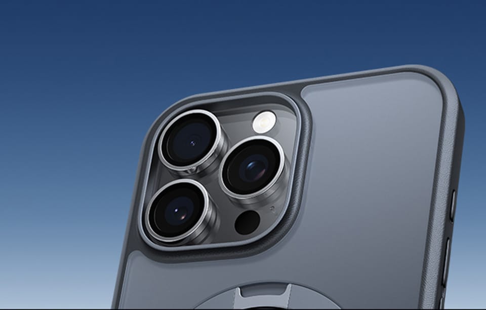 Szkło na aparat Lensguard dla iPhone 16 ProMax (Czarne)