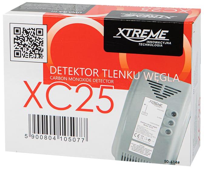 Czujnik czadu. Detektor CO Xtreme XC25, 230V