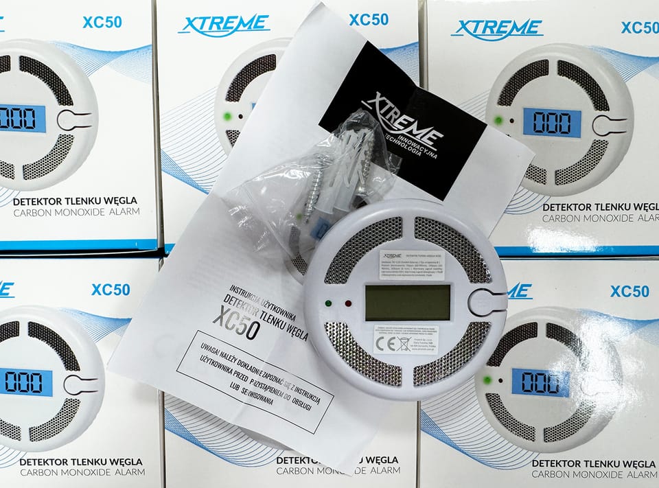 Detektor, czujnik czadu Xtreme XC50 3xAAA