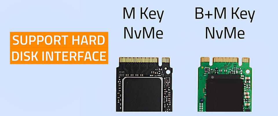 Qoltec Obudowa | kieszeń na dysk M.2 SSD | SATA | NVMe | RGB LED | USB-C | 4TB