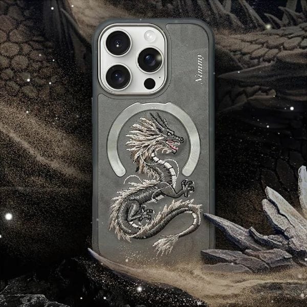 Etui Nimmy Dragon MagSafe do iPhone 16   szary