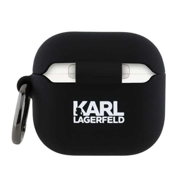 Karl Lagerfeld KLA4RUNCHK AirPods 4      cover czarny/black Silicone Choupette Head 3D