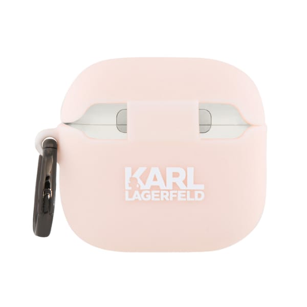Karl Lagerfeld KLA4RUNCHP AirPods 4      cover różowy/pink Silicone Choupette Head 3D