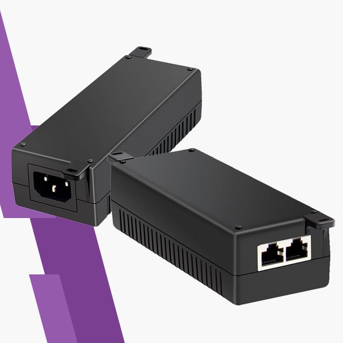 Przedłużacz PoE 2-portowy, PoE extender 250m, przedłużacz Ethernet PoE, kompatybilny z IEEE 802.3af/at, przedłużacz zasilania sieciowego, PoE do kamer IP, urządzenie do monitoringu sieci, PoE extender o kompaktowym rozmiarze