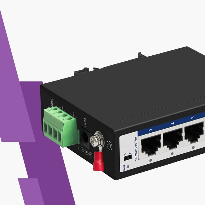 Ochrona przepięciowa, 6KV, switch PoE ochrona, ochrona urządzeń sieciowych, switch przemysłowy zabezpieczenia, Spacetronik switch przepięcia, stabilność sieci, bezpieczna praca urządzeń sieciowych, switch IP