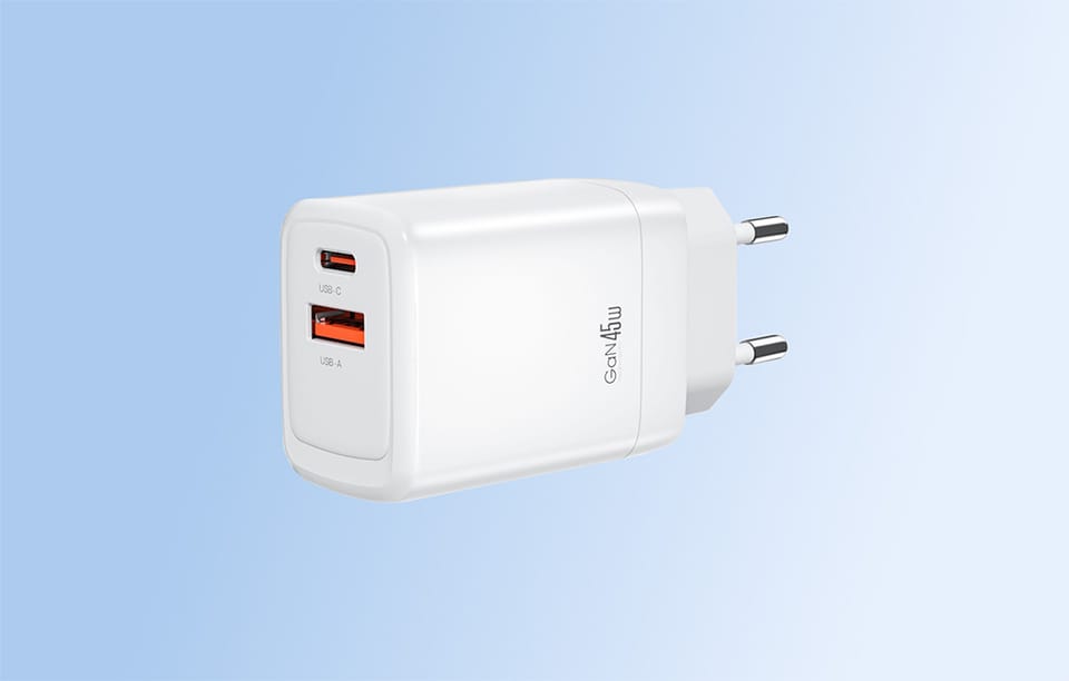 Ładowarka sieciowa XO CE16, 45W, 1x USB-C, 1x USB-A