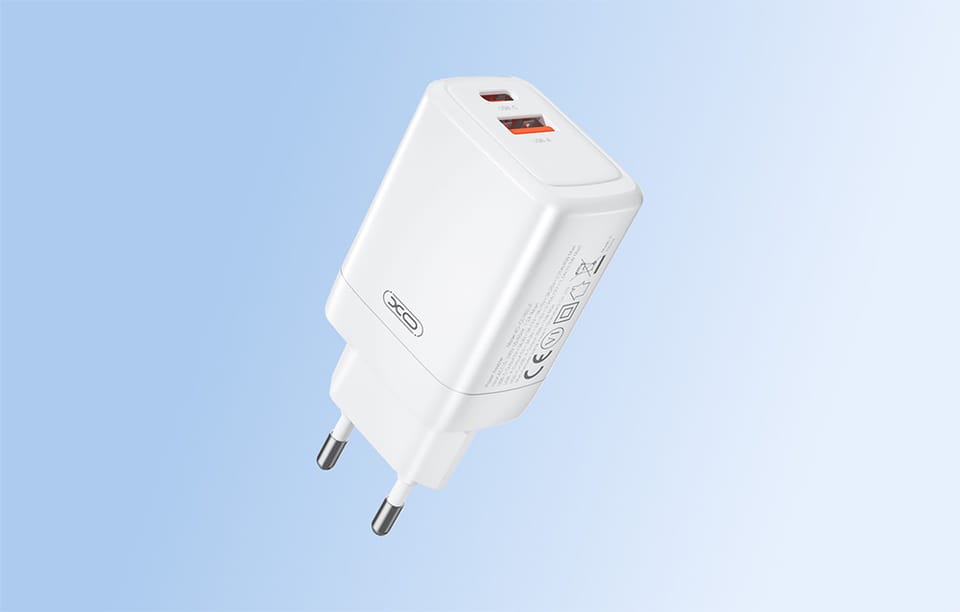 Ładowarka sieciowa XO CE16, 45W, 1x USB-C, 1x USB-A