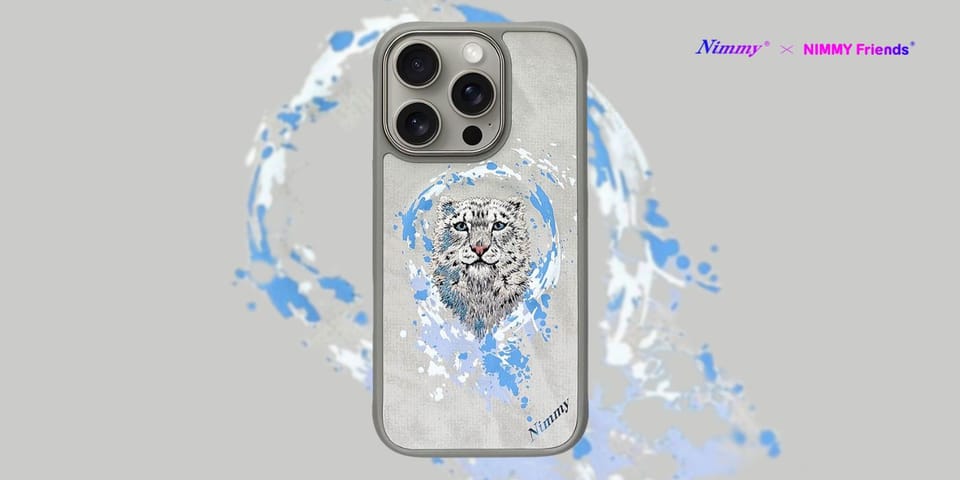 Etui Nimmy Pantera MagSafe do iPhone 16  Pro Max jasnoszary