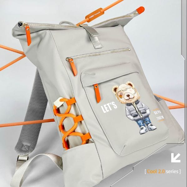 Plecak Nimmy Cool&Cute 2.0 Bear do       laptopa szary