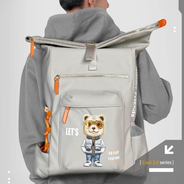 Plecak Nimmy Cool&Cute 2.0 Bear do       laptopa szary