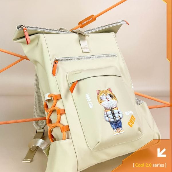 Plecak Nimmy Cool&Cute 2.0 Cat do        laptopa khaki