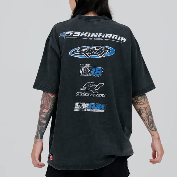 T-shirt Skinarma Asphalt L czarny